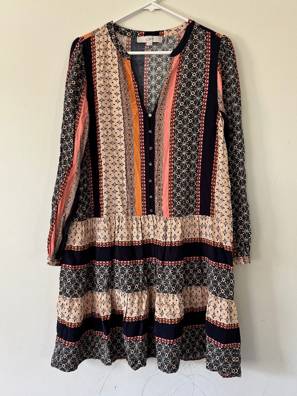 🎃Multicolor Print Drop Waist Dress